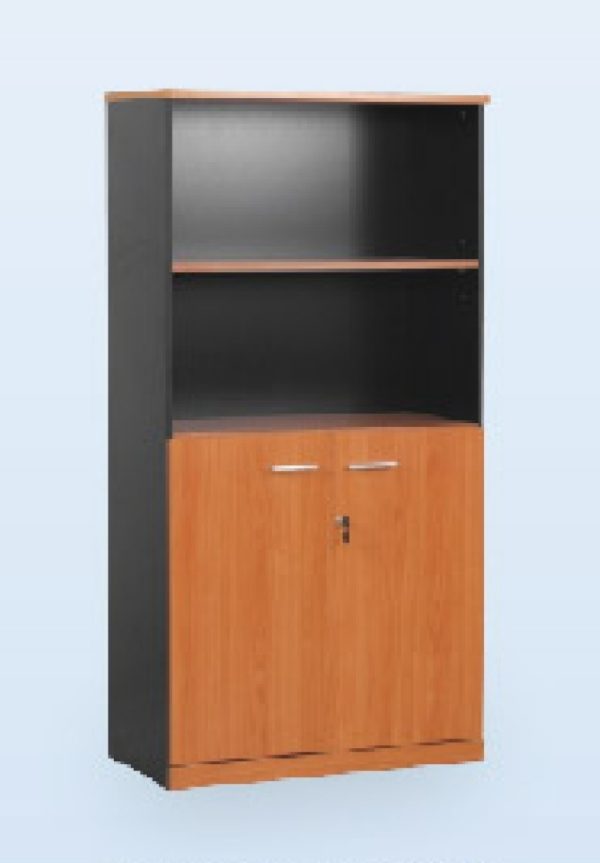 ตู้เอกสารสูงบนโล่ง ล่างเปิดปิด  รุ่น  C 150 WOS/F