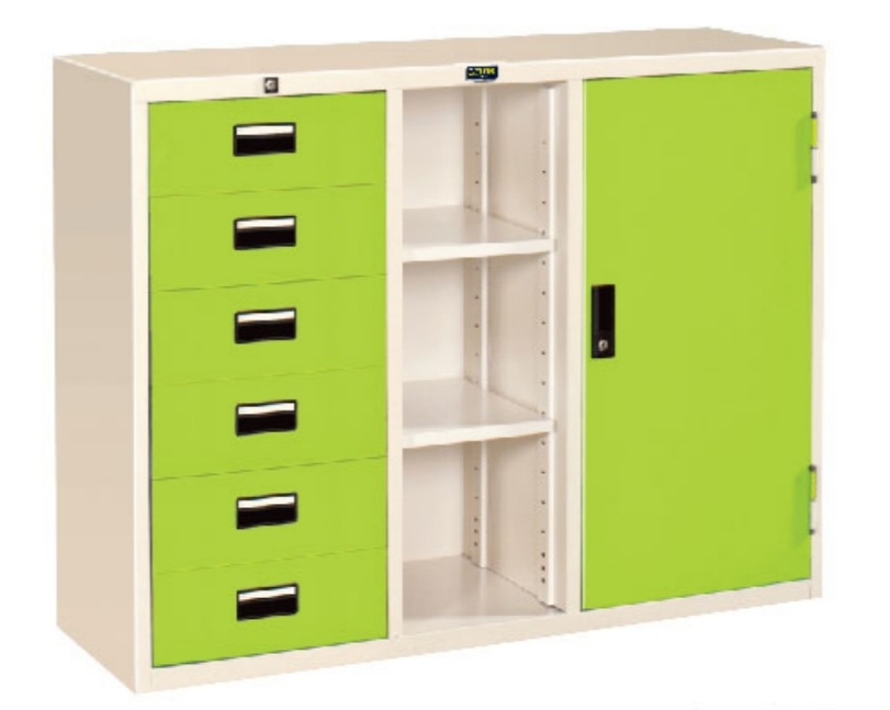 ตู้รวม 4 ฟุต 1 บานเปิด 6 ลิ้นชัก รุ่น R-46